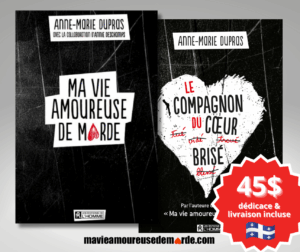 Duo de livres "MVADM" et "Le compagnon du coeur brisé"